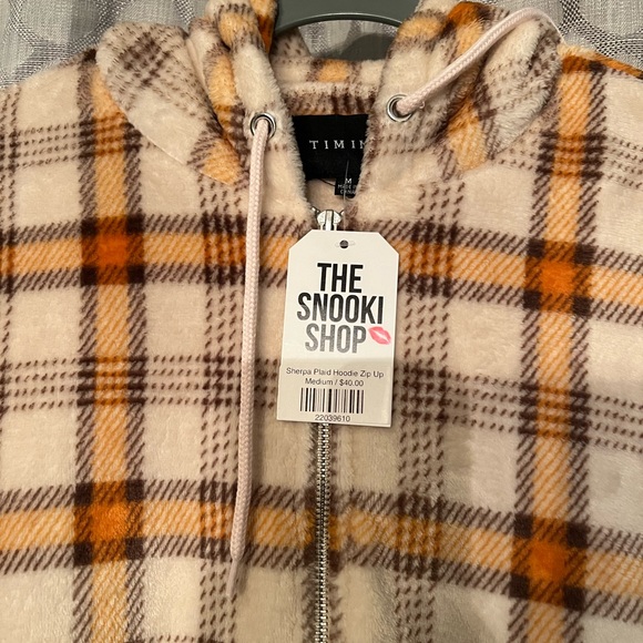 Plaid Zip-Up Hoodie from the Snookie Shop - Picture 2 of 5